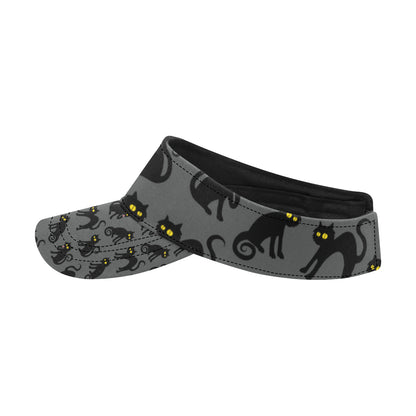 Black Cat Cute Print Pattern Unisex Sun Visor