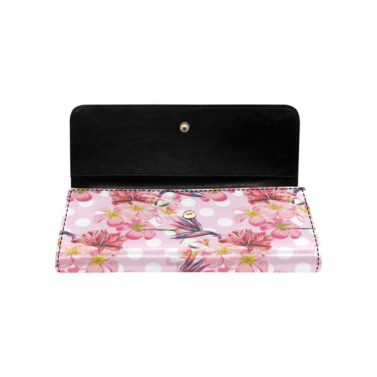 Bird Of Paradise Pattern Print Design BOP011 Women's Trifold Wallet