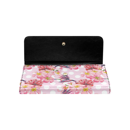Bird Of Paradise Pattern Print Design BOP011 Women's Trifold Wallet