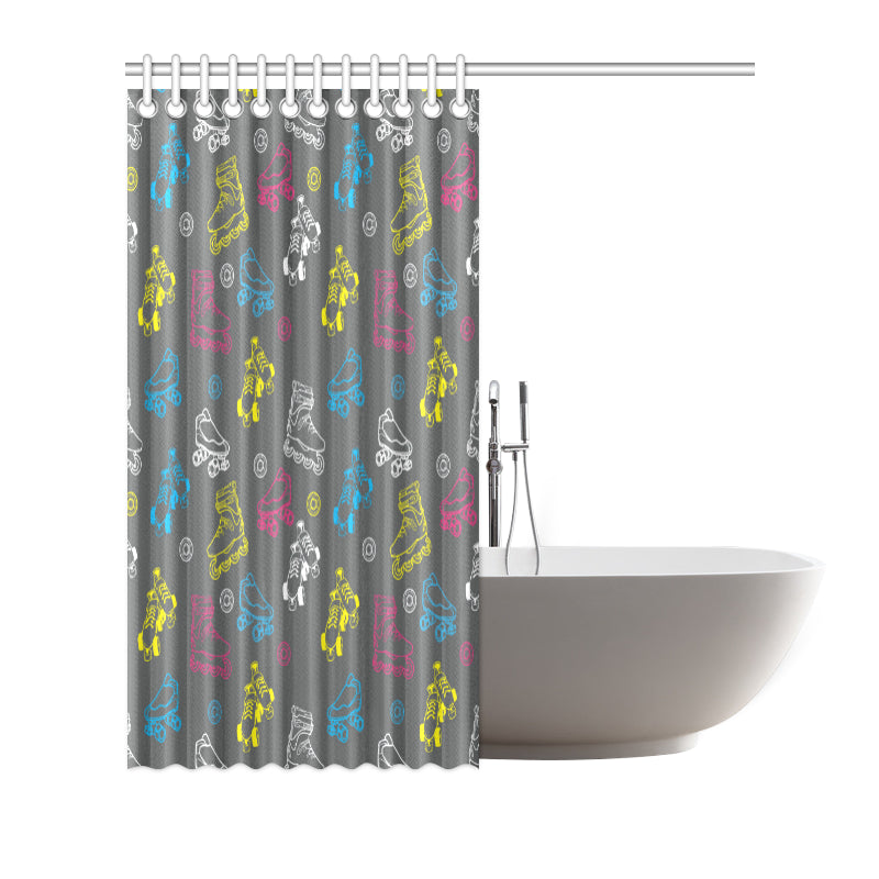 Roller skate Pattern Print Design A02 Shower Curtain