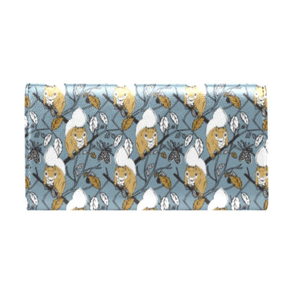 Squirrel Print Design LKS305 Women's Trifold Wallet