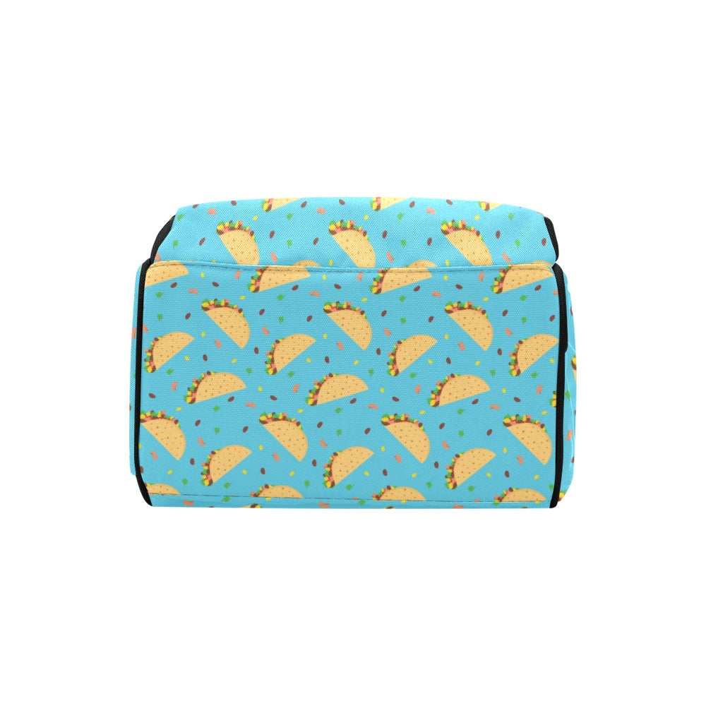 Taco Print Design LKS303 Diaper Bag Backpack