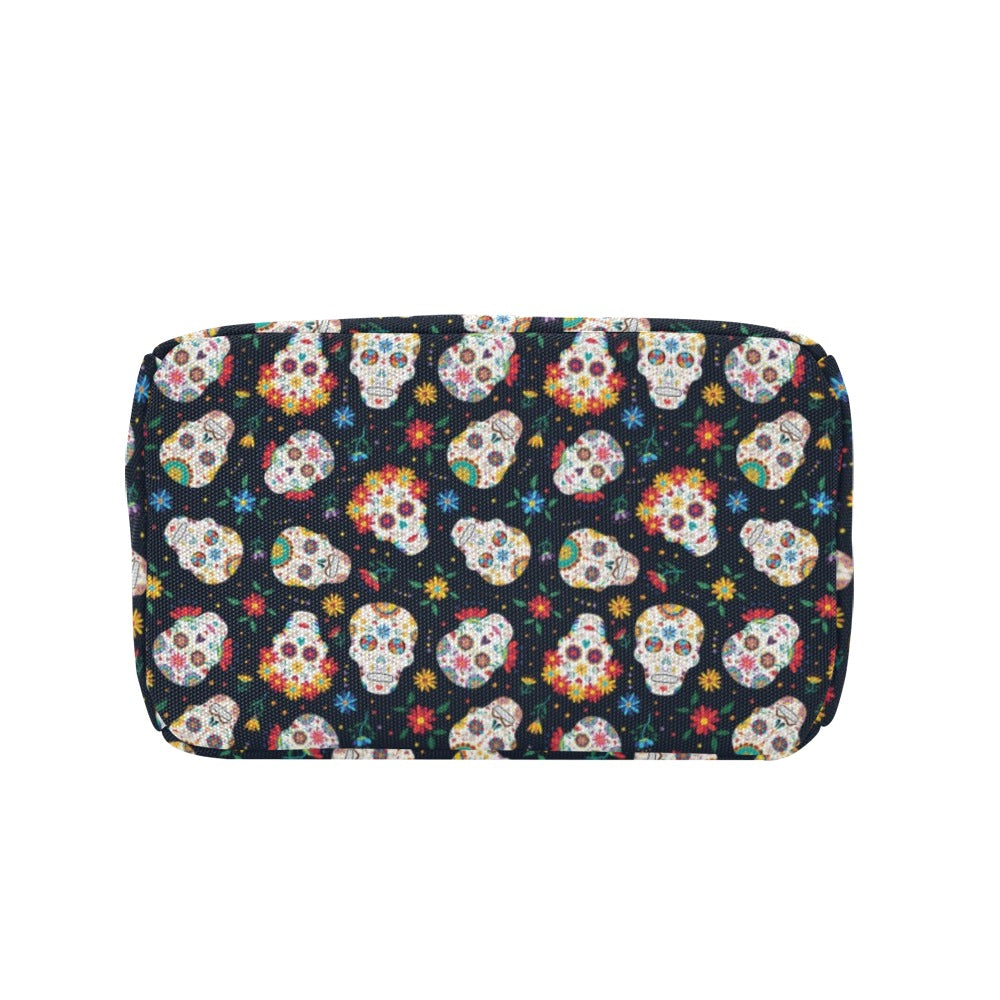Sugar Skull Print Design LKS305 Insulated Lunch Bag
