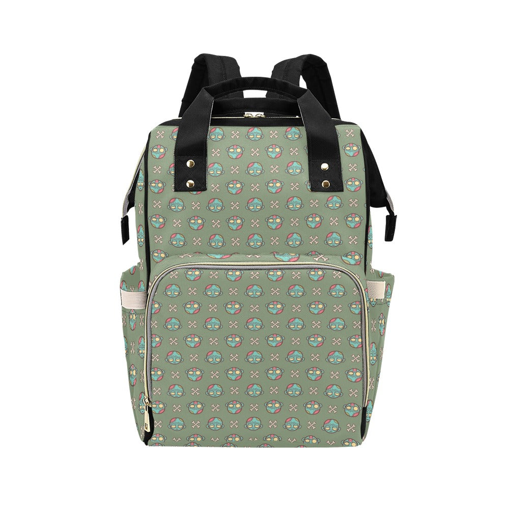 Zombie Print Design LKS301 Diaper Bag Backpack