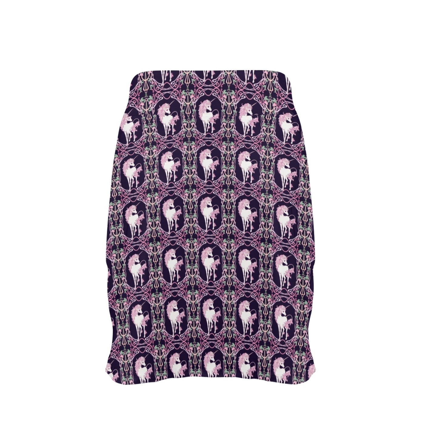 Unicorn Fantastic Flower 17" Golf & Pickleball Skort with Pockets