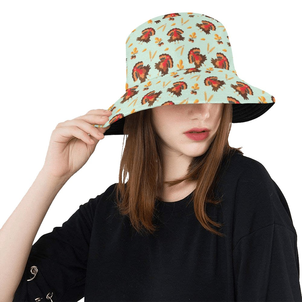 Thanksgiving Print Design LKS309 Unisex Bucket Hat