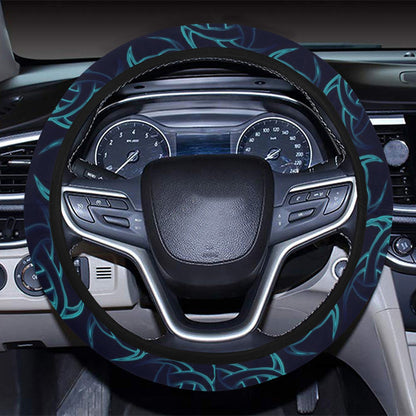 Vikings Print Design LKS302 Steering Wheel Cover with Elastic Edge