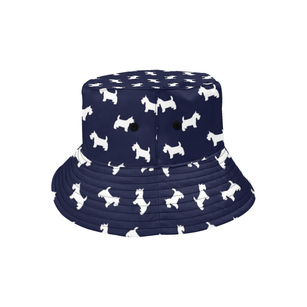 Scottish Terriers Print Design LKS3019 Unisex Bucket Hat
