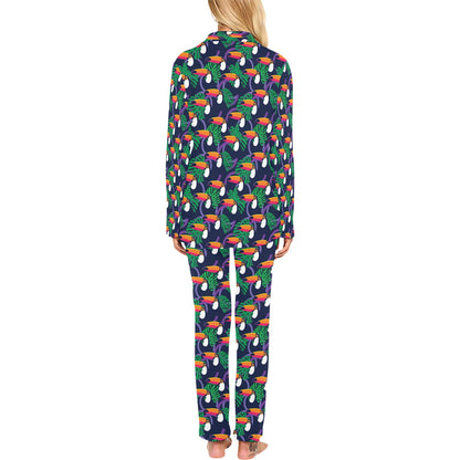 Toucan Print Design LKS302 Women's Long Pajama Set