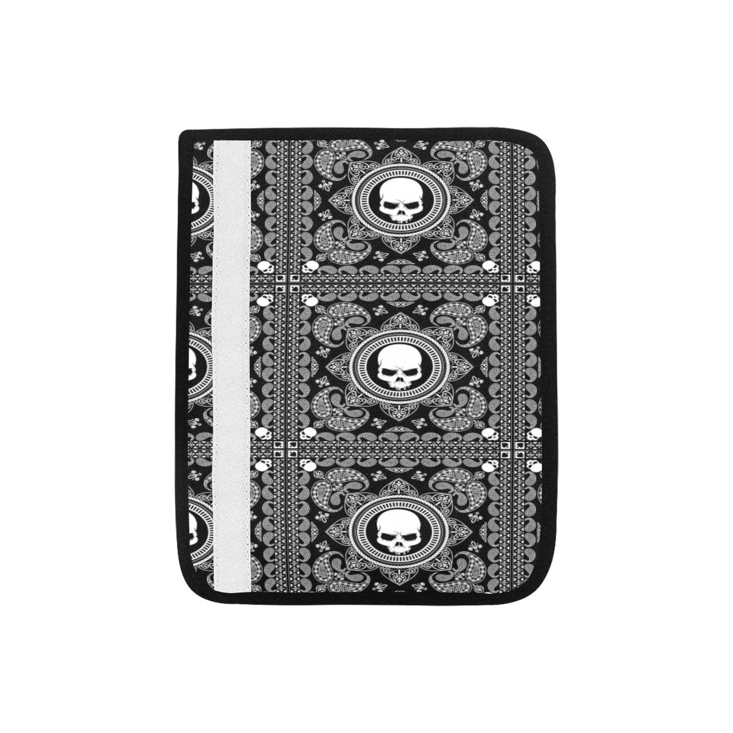 Bandana Skull Print Design LKS303 Car Seat Belt Cover