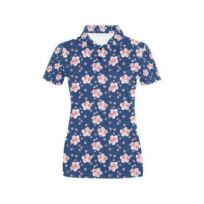 Sakura Print Design LKS306 Women's Polo Shirt