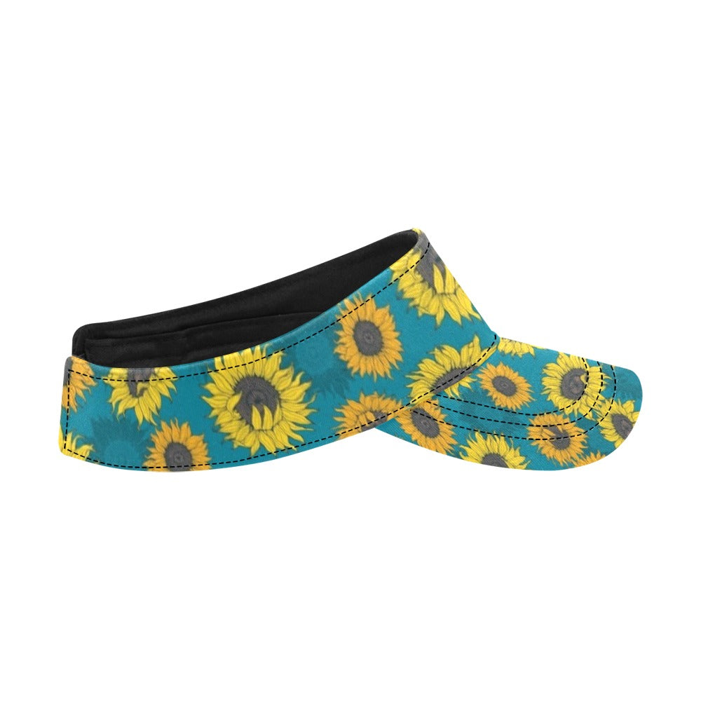 Sunflower Print Design LKS301 Unisex Sun Visor