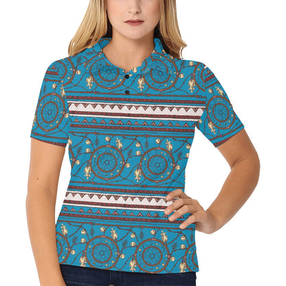 Dream catcher aztec Women's Polo Shirt