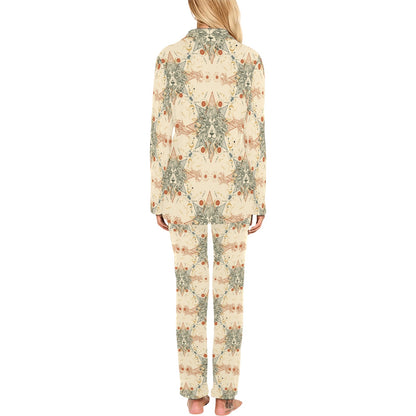 Leo Pattern Print Design 02 Women's Long Pajama Set