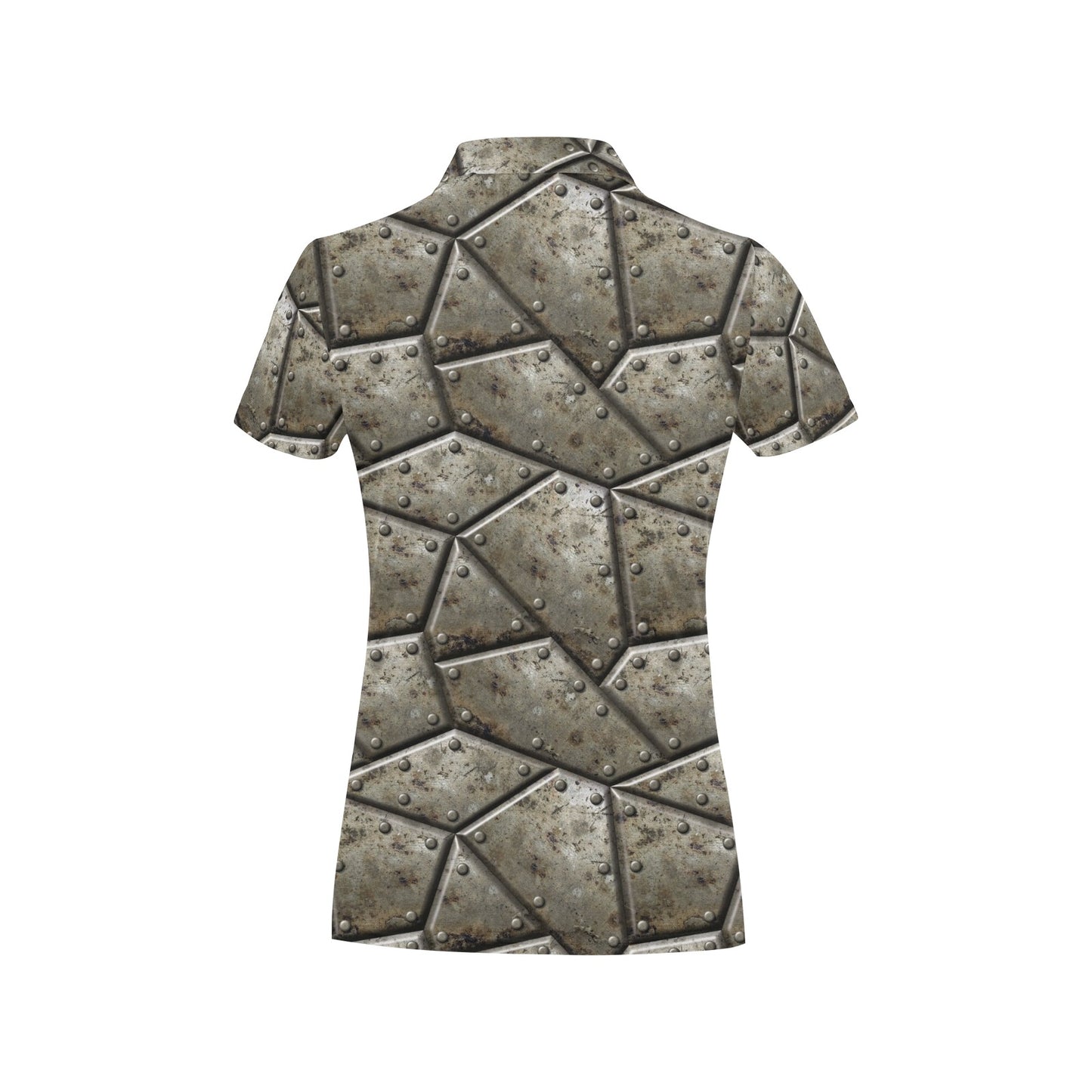Armor Pattern Print Design 01 Women's Polo Shirt