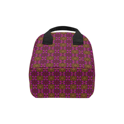 kaleidoscope Abstract Print Design Insulated Lunch Bag