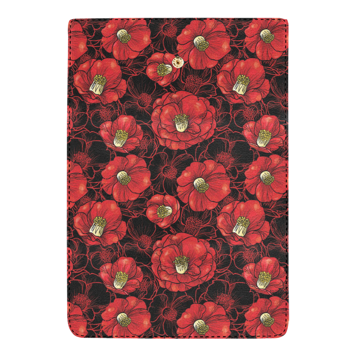 Camellia Pattern Print Design CM06 Women's Trifold Wallet