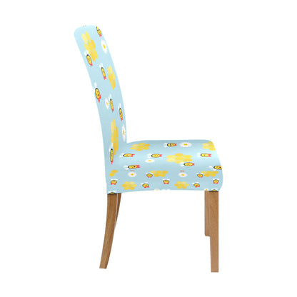 Bee Cute Print Design LKS304 Dining Chair Slipcover