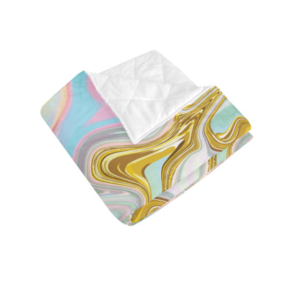 Gold Sweet Marble Premium Quilt