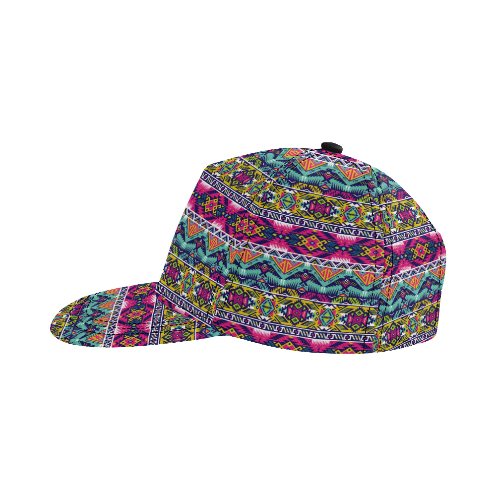 Indian Navajo Color Themed Design Print Snapback Cap
