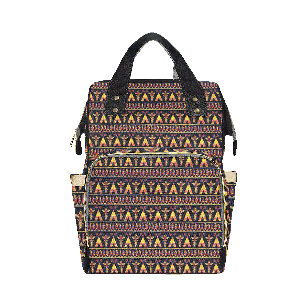 Totem Pole Design Diaper Bag Backpack