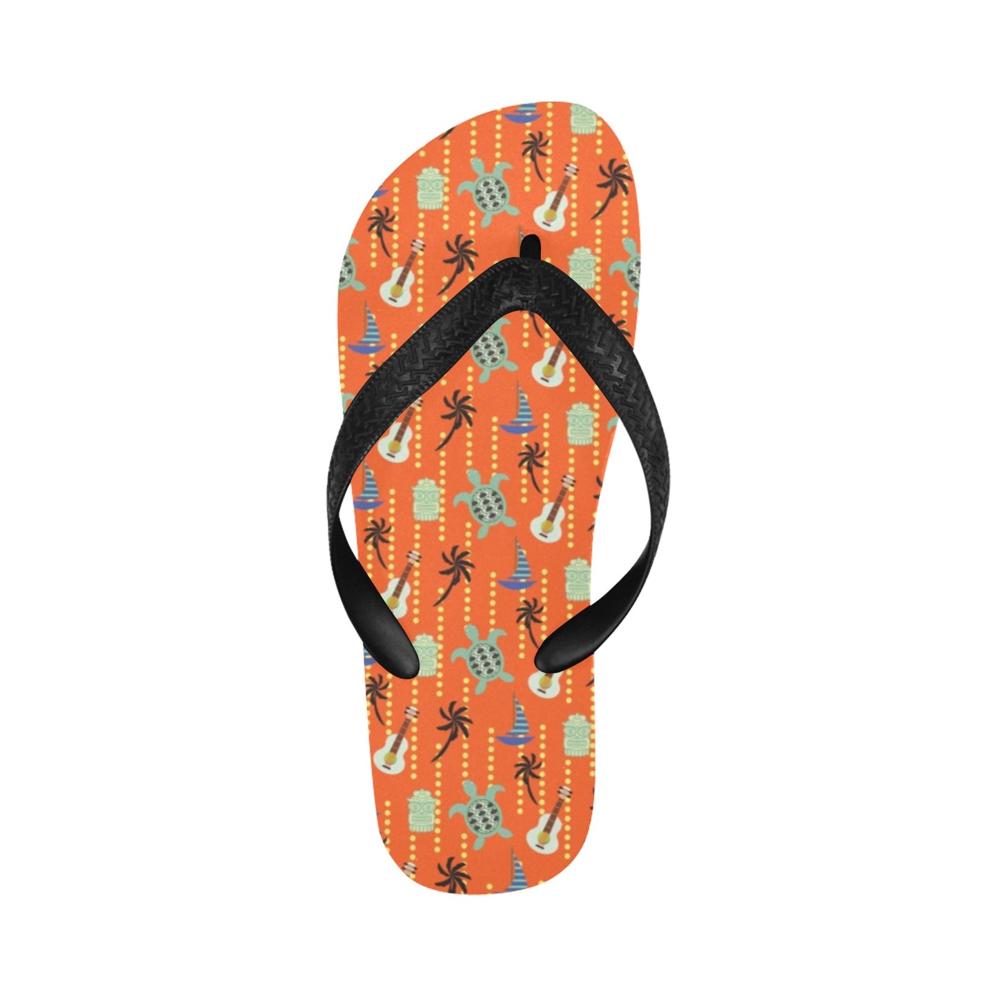 Ukulele Print Design LKS402 Flip Flops