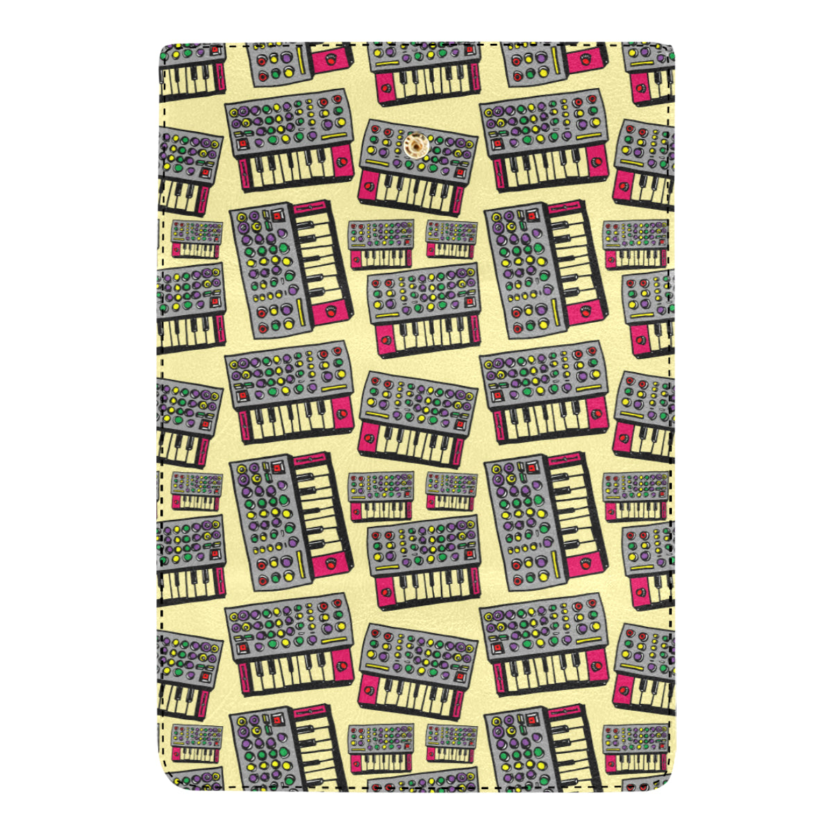 Synthesizer Pattern Print Design 01 Women's Trifold Wallet
