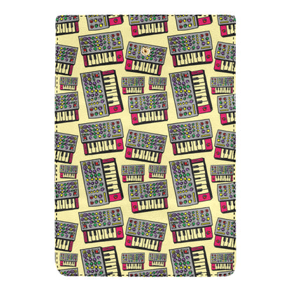 Synthesizer Pattern Print Design 01 Women's Trifold Wallet