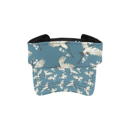 Crane Pattern Print Design 02 Unisex Sun Visor