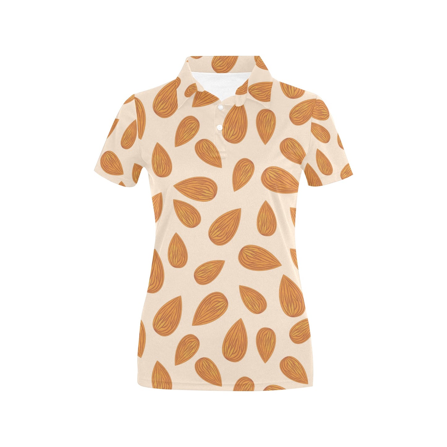 Almond Pattern Print Design 03 Women's Polo Shirt