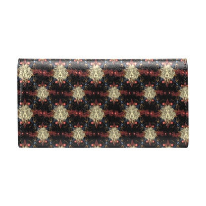 Zodiac Leo Pattern Design Print Women's Trifold Wallet