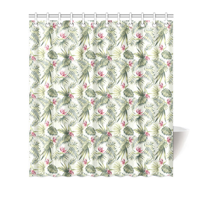 Bird Of Paradise Pattern Print Design 04 Shower Curtain