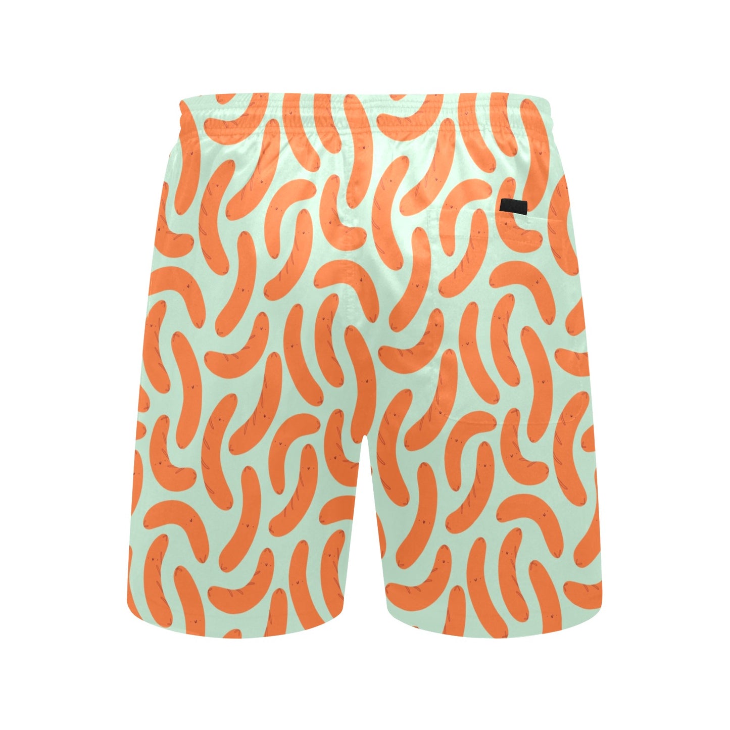 Sausage Print Design LKS304 Men's Swim Trunks Beach Shorts