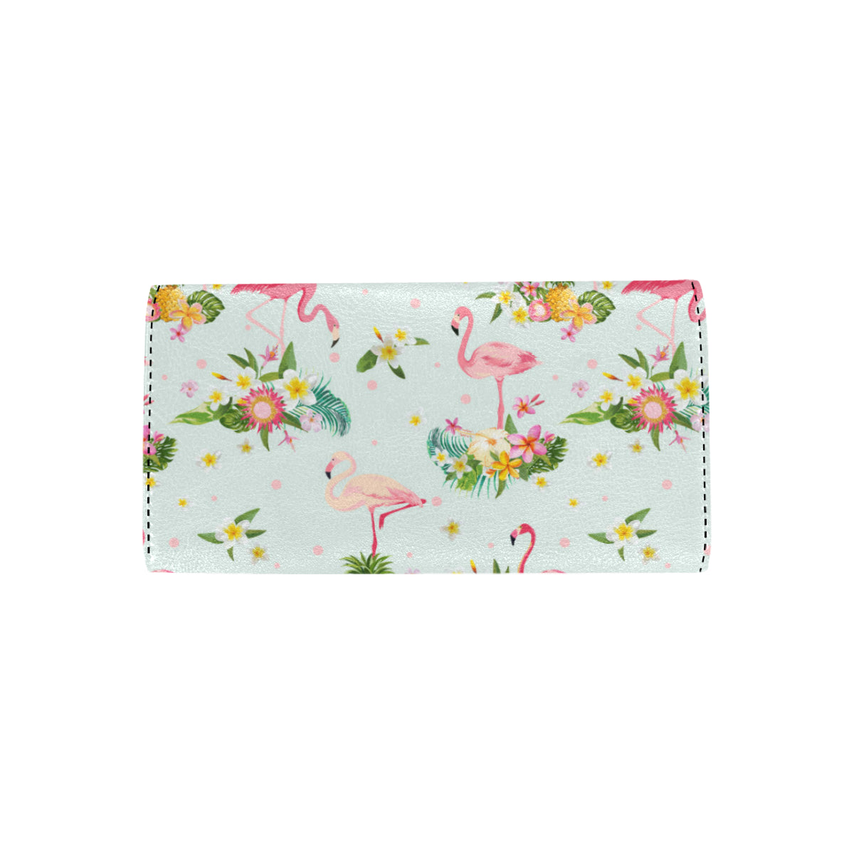 Flamingo Sweet Pattern Women's Trifold Wallet