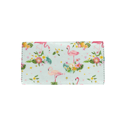 Flamingo Sweet Pattern Women's Trifold Wallet