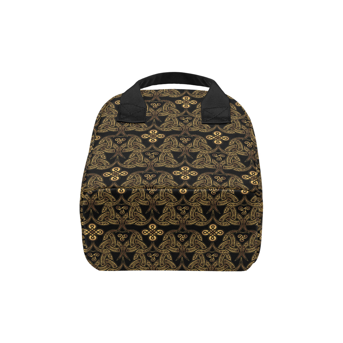 Celtic Knot Gold Design Insulated Lunch Bag