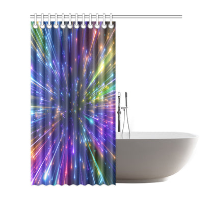 Celestial Rainbow Speed Light Shower Curtain