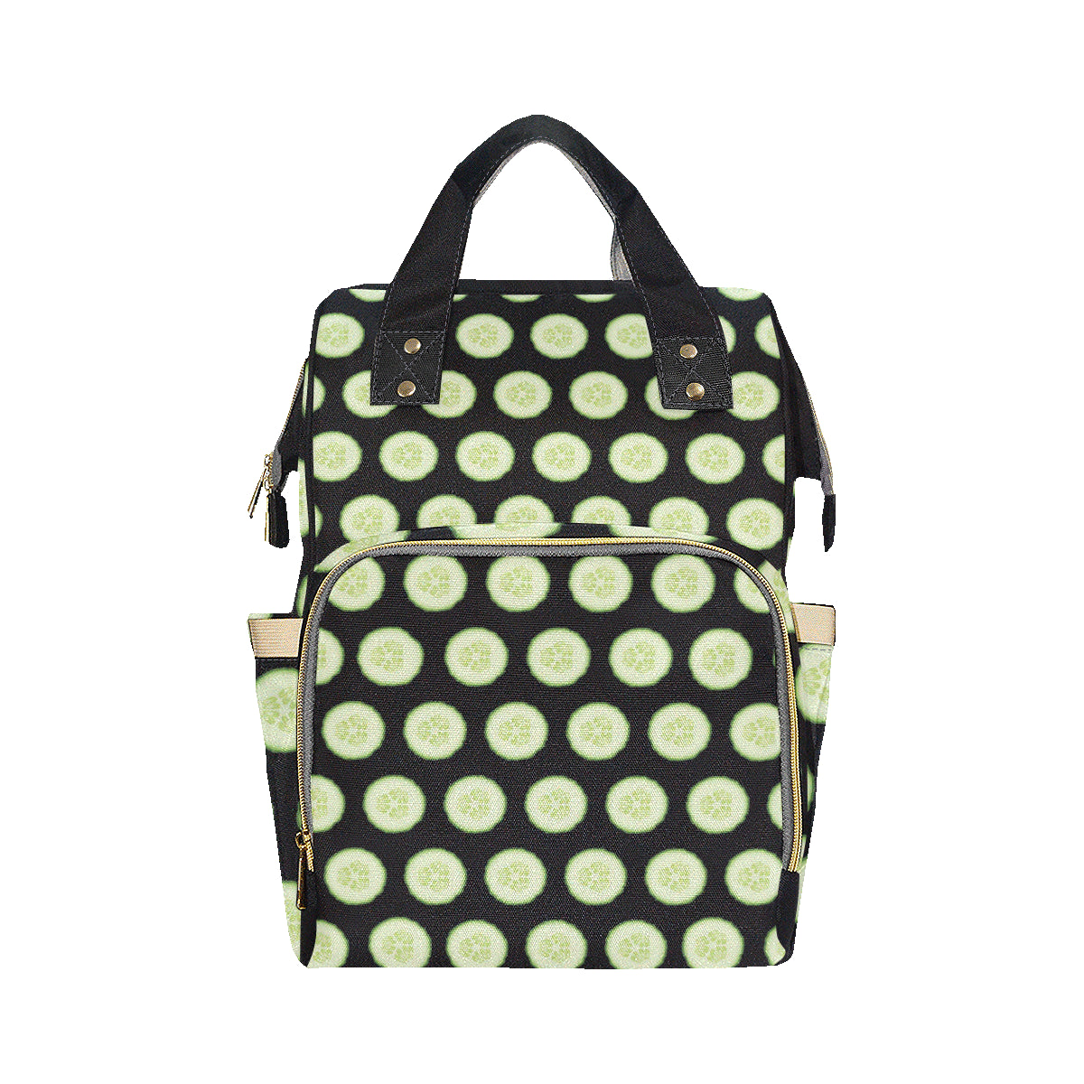 Cucumber Pattern Print Design CC02 Diaper Bag Backpack