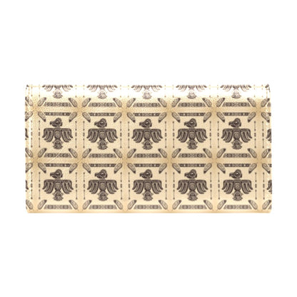 Native American Themed Design Print Women's Trifold Wallet
