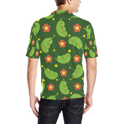 Peas Pattern Print Design A01 Men Polo Shirt