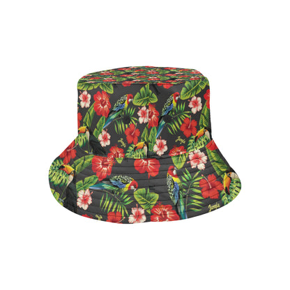 Tropical Flower Pattern Print Design TF04 Unisex Bucket Hat