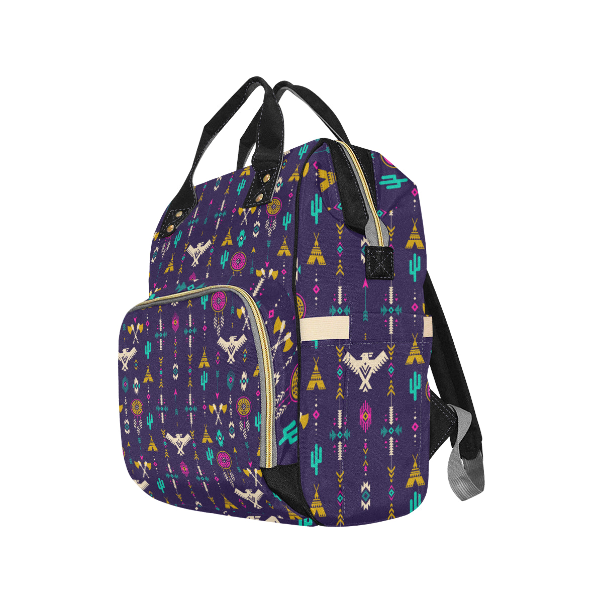 Native American Eagle Indian Pattern Diaper Bag Backpack