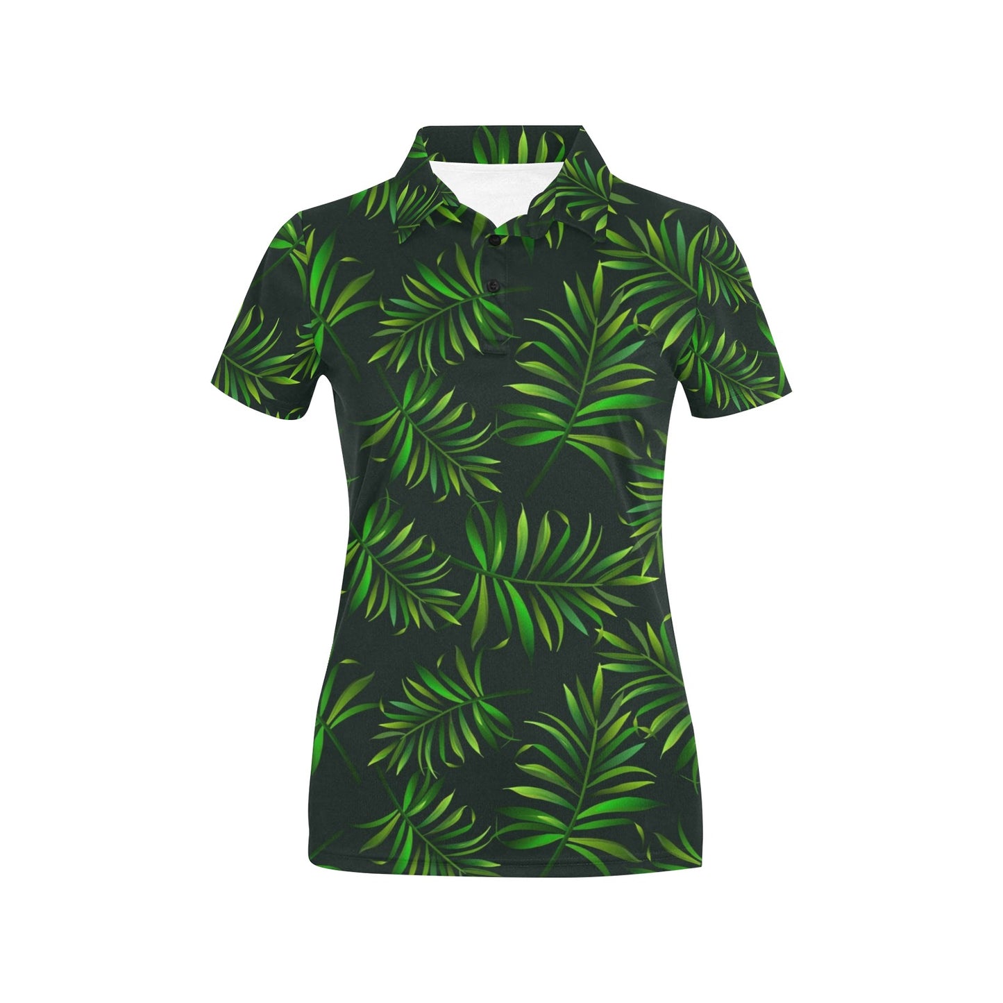 Rainforest Pattern Print Design RF03 Women's Polo Shirt
