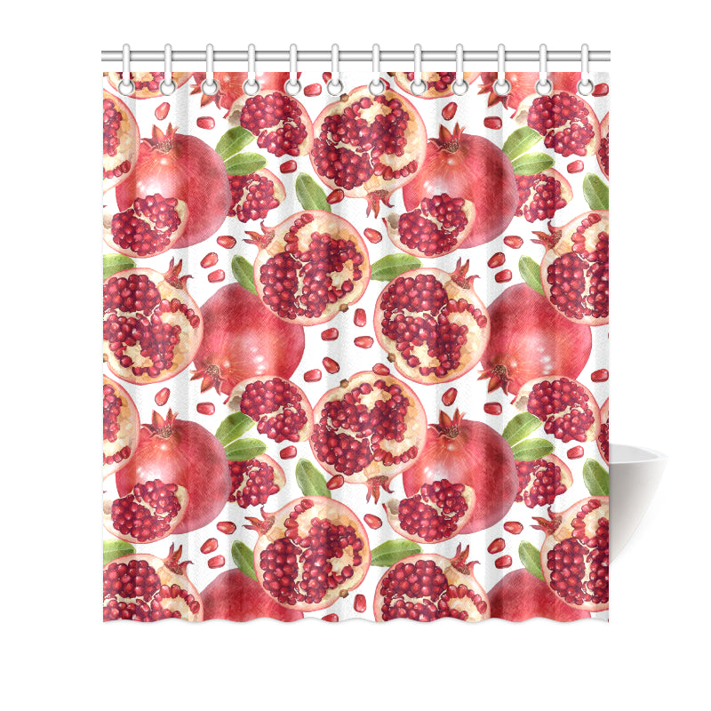 Pomegranate Pattern Print Design PG03 Shower Curtain
