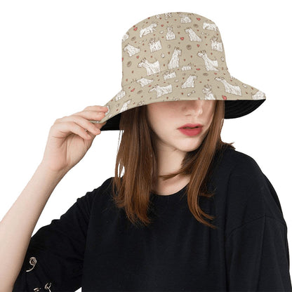 Scottish Terriers Print Design LKS3017 Unisex Bucket Hat