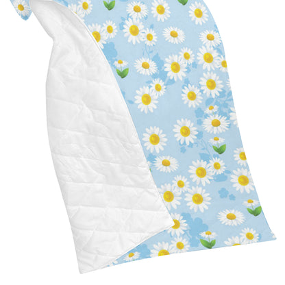 Daisy Pattern Print Design DS010 Premium Quilt