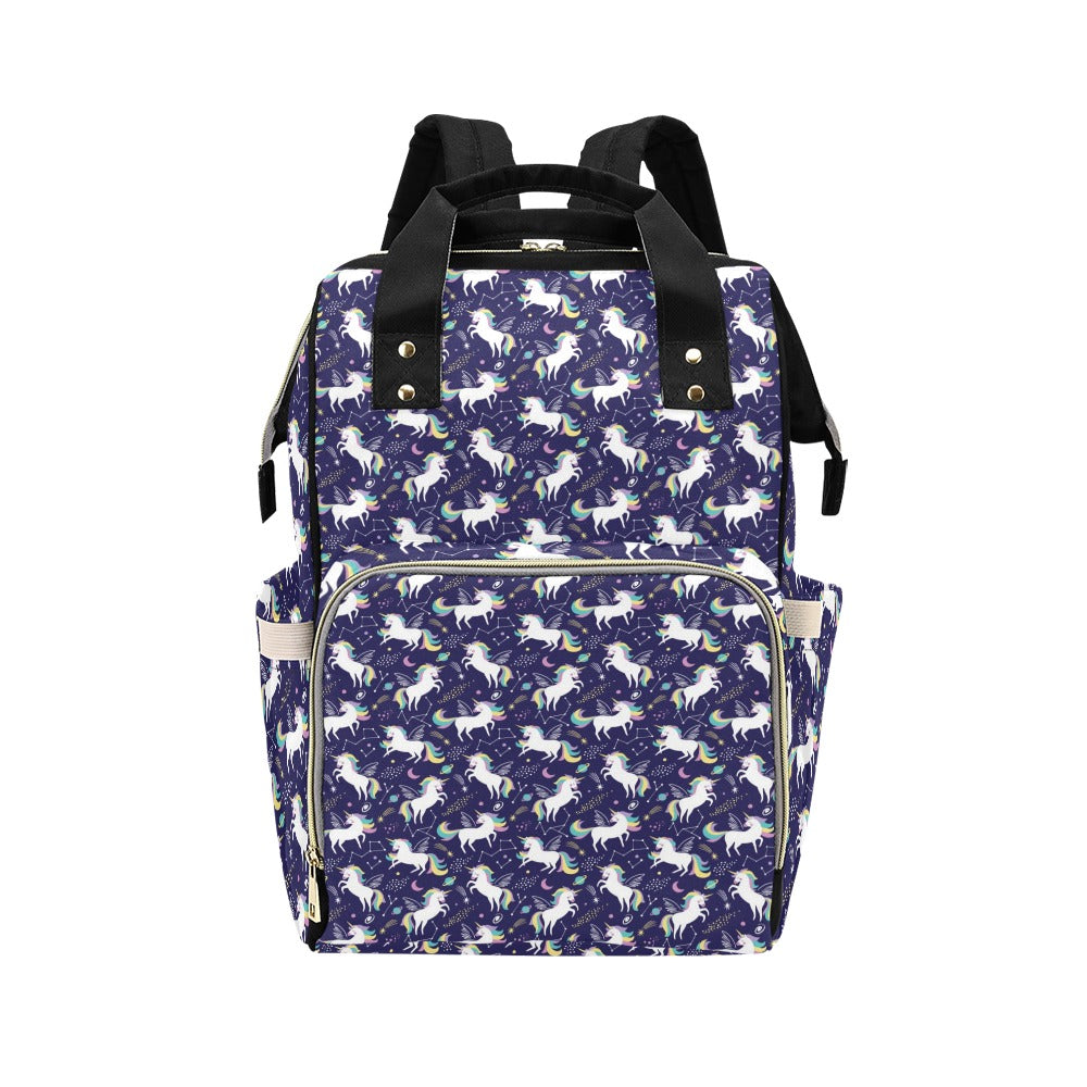 Unicorn Print Design LKS305 Diaper Bag Backpack