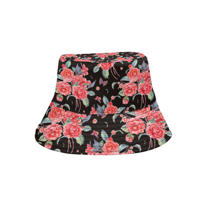 Camellia Pattern Print Design CM03 Unisex Bucket Hat