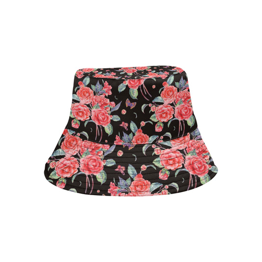 Camellia Pattern Print Design CM03 Unisex Bucket Hat