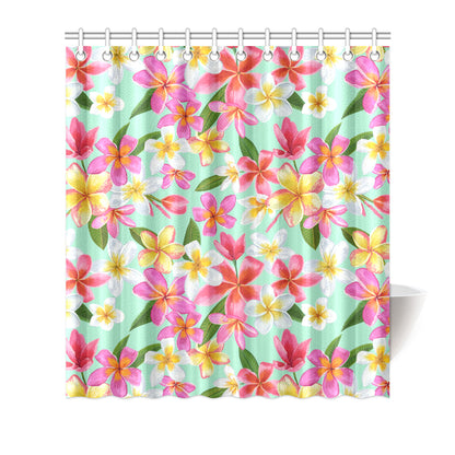 Plumeria Pattern Print Design PM014 Shower Curtain
